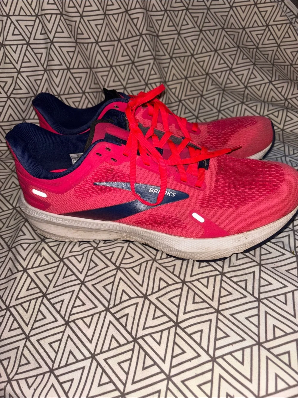 Brooks Women’s Athletic Shoes - Pink with Navy Accents